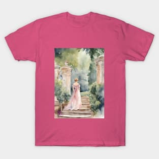 Lady in pink dress T-Shirt